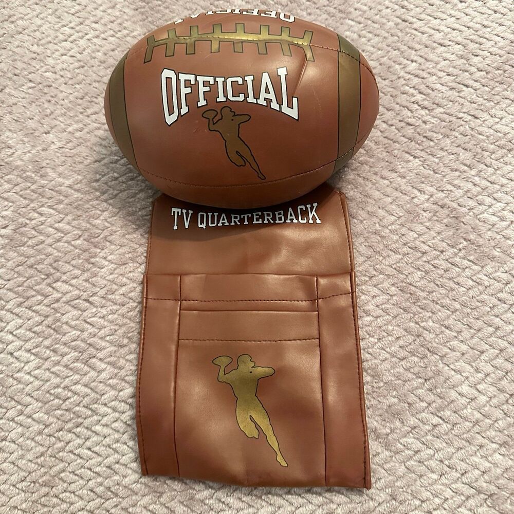 VINTAGE Official TV Quarterback Couch Remote Caddy Vinyl Football